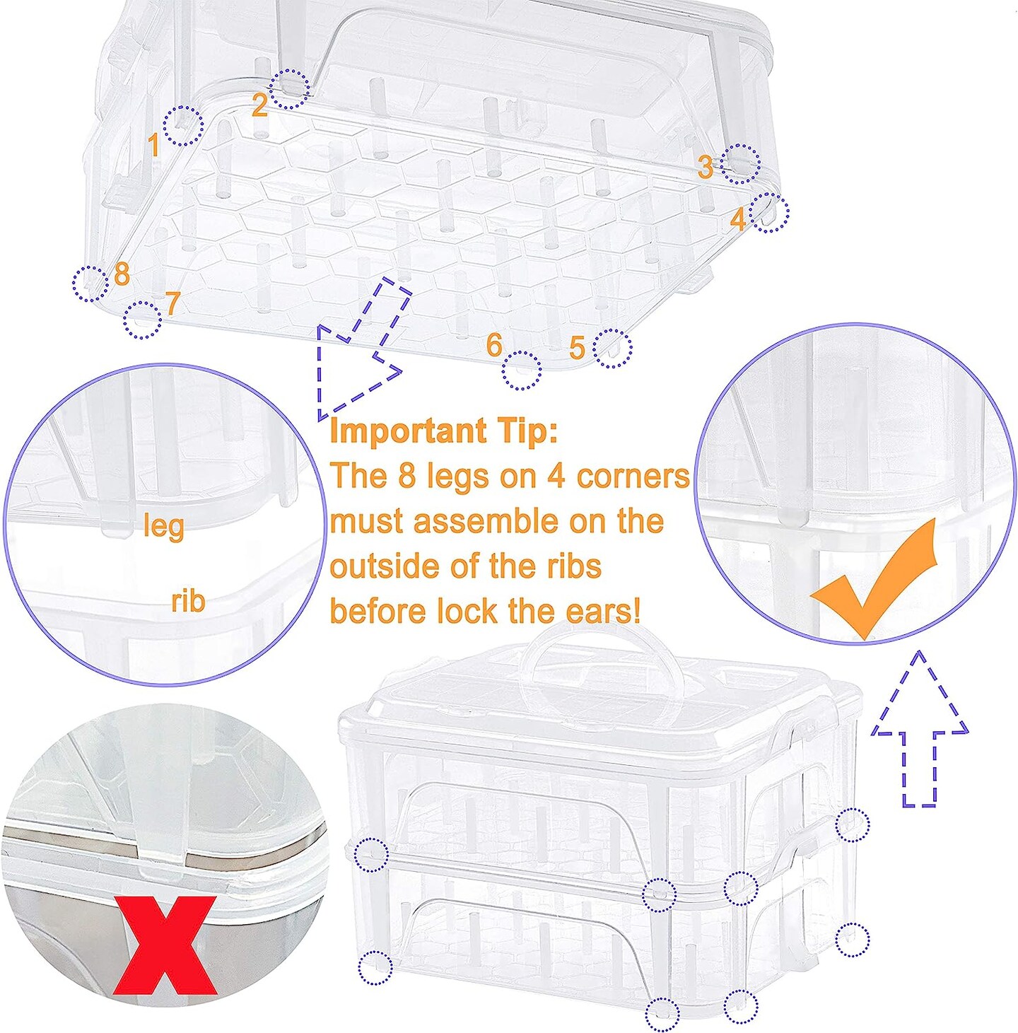 60 Colors 500m Each Embroidery Machine Thread with Clear Plastic Storage Box for Embroidery Sewing Machine
