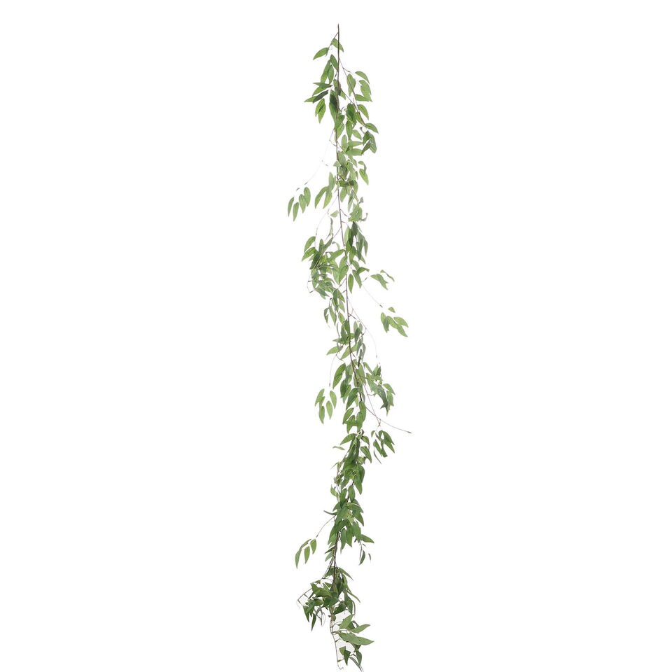 60-Inch long Green Artificial Willow Leaves Vine Garland