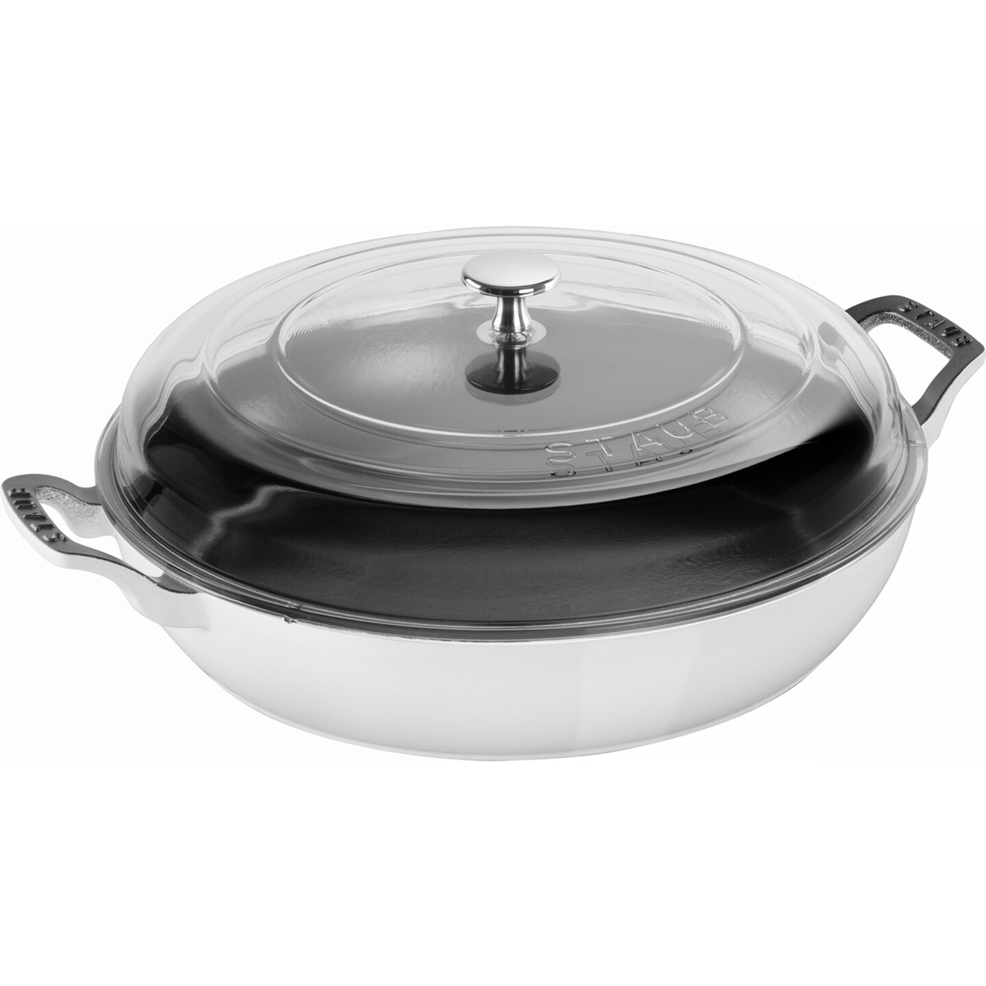 STAUB Cast Iron 3.5-qt Braiser with Glass Lid