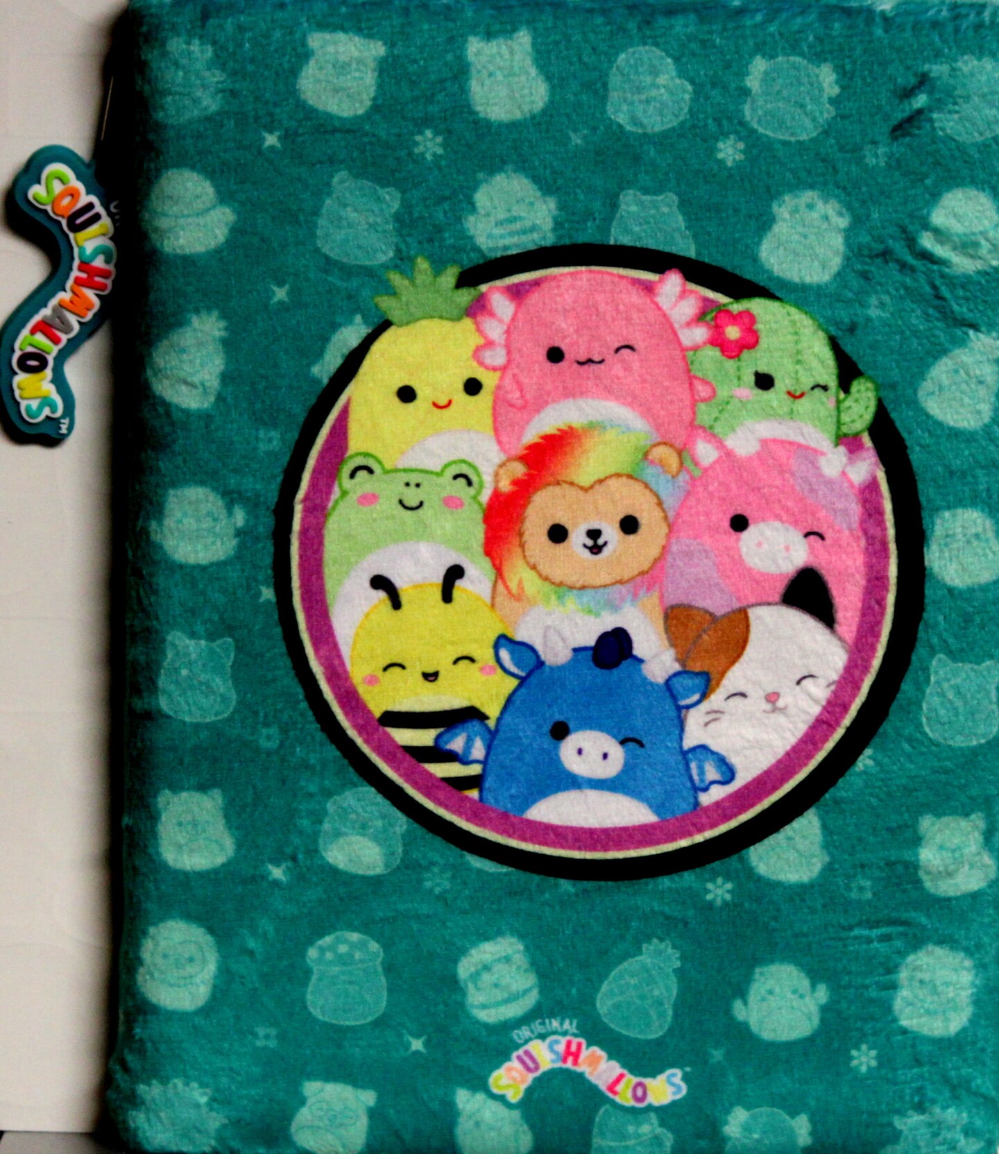 Squishmallows Furry Pillow Journal Book With Bookmark