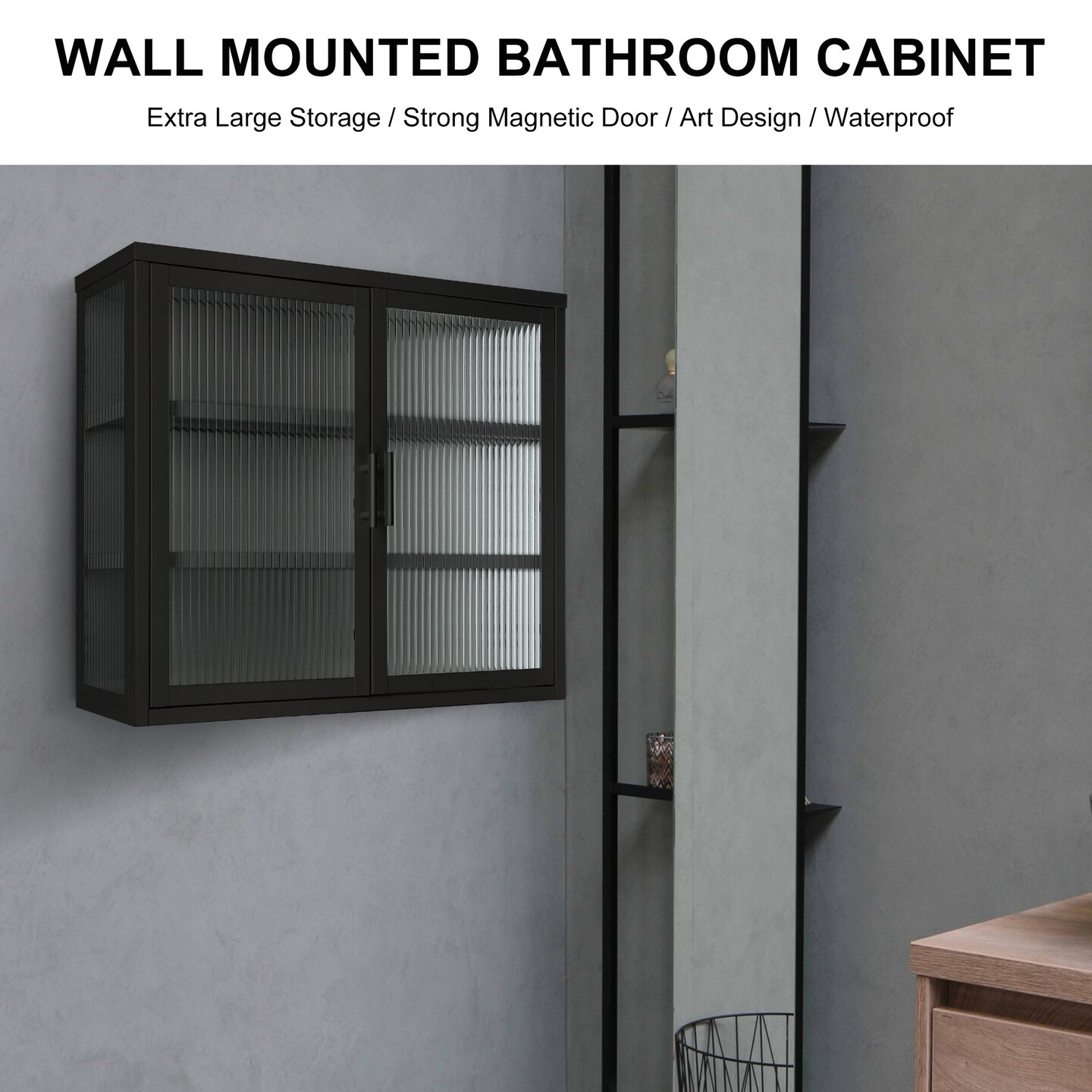 Retro Haze Wall Cabinet - 43.43 | Stylish Space Elevator