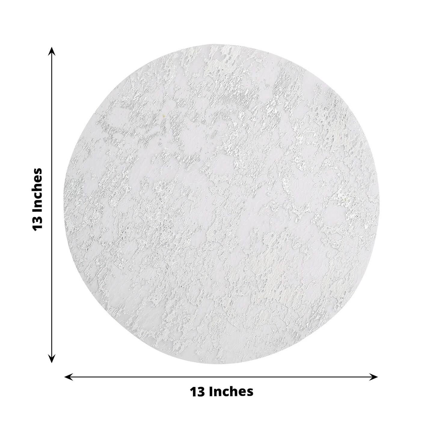 10 Metallic 13 in Round Polyester Mesh with Foil Table PLACEMATS