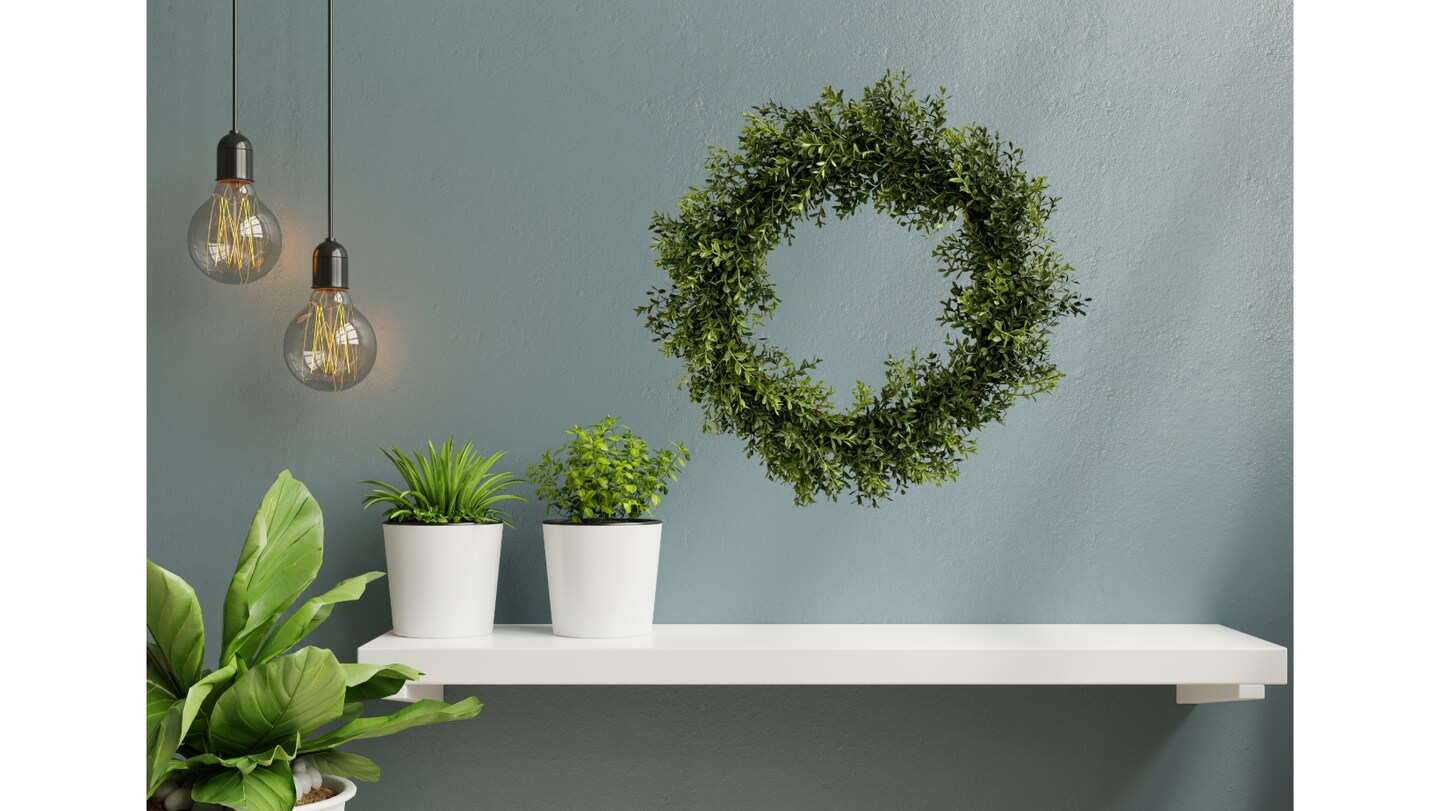 Faux Boxwood Wreath