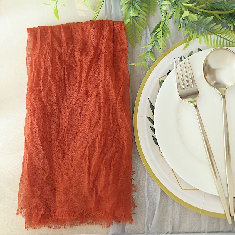 10 Cheesecloth Gauze Cotton Dinner Table Napkins Michaels