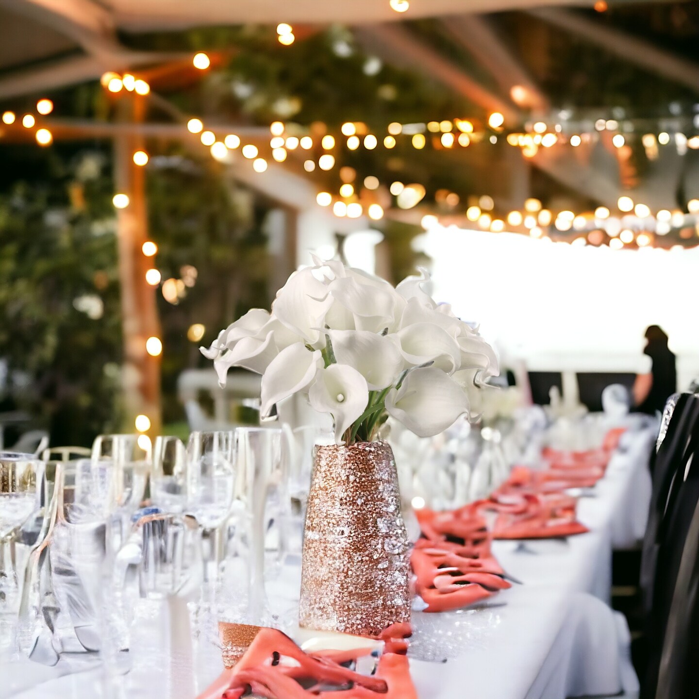 14 Inch Real Touch Artificial White Calla Lily - 12-Pack, Faux Flowers, Elegant Decor - Perfect for Weddings, Receptions - Timeless Elegance, Floral Home by Artificial Flowers