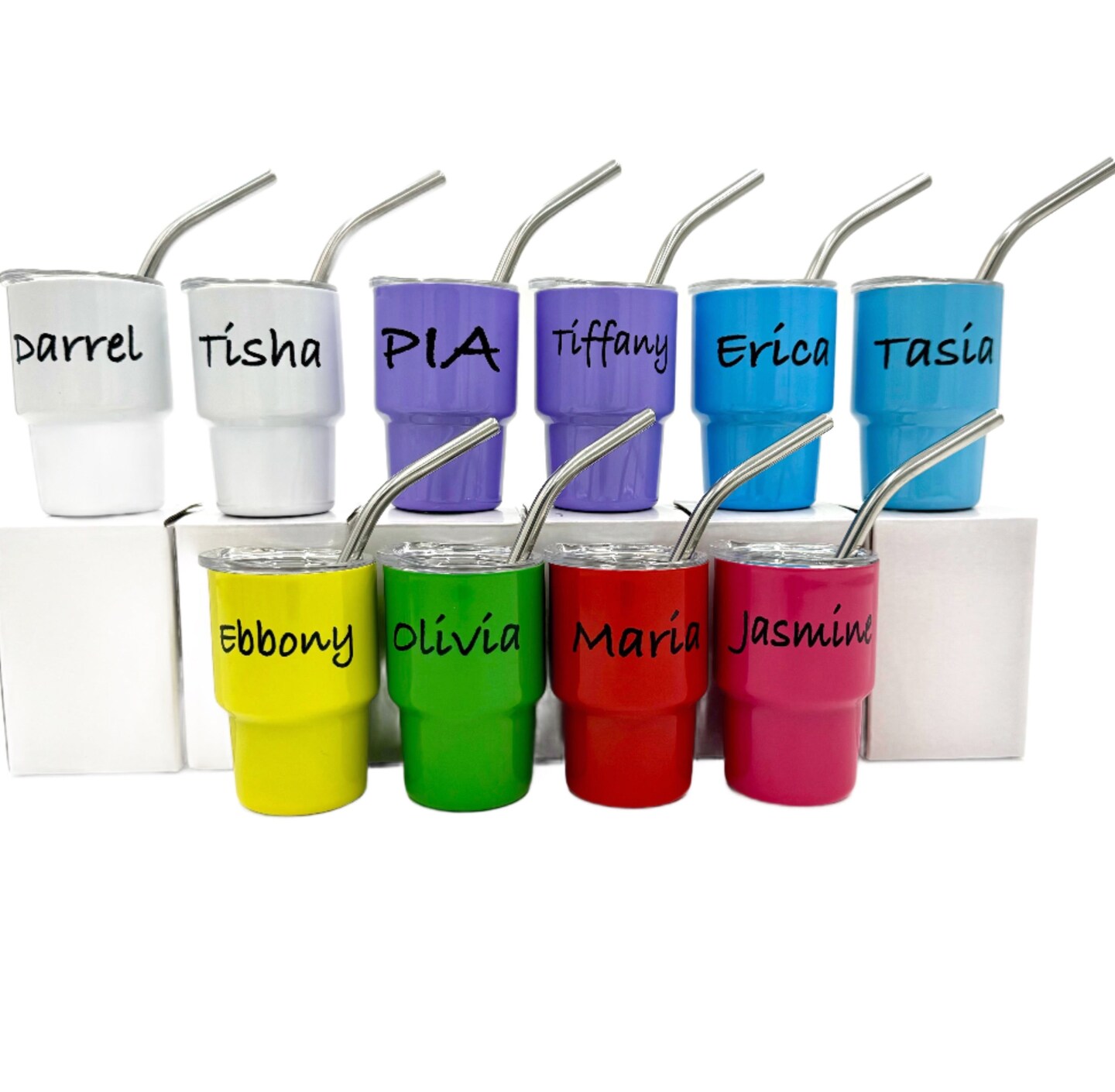 3oz Personalized Custom Sublimation shot glass Tumbler double insulated  with stainless straw | MakerPlace by Michaels