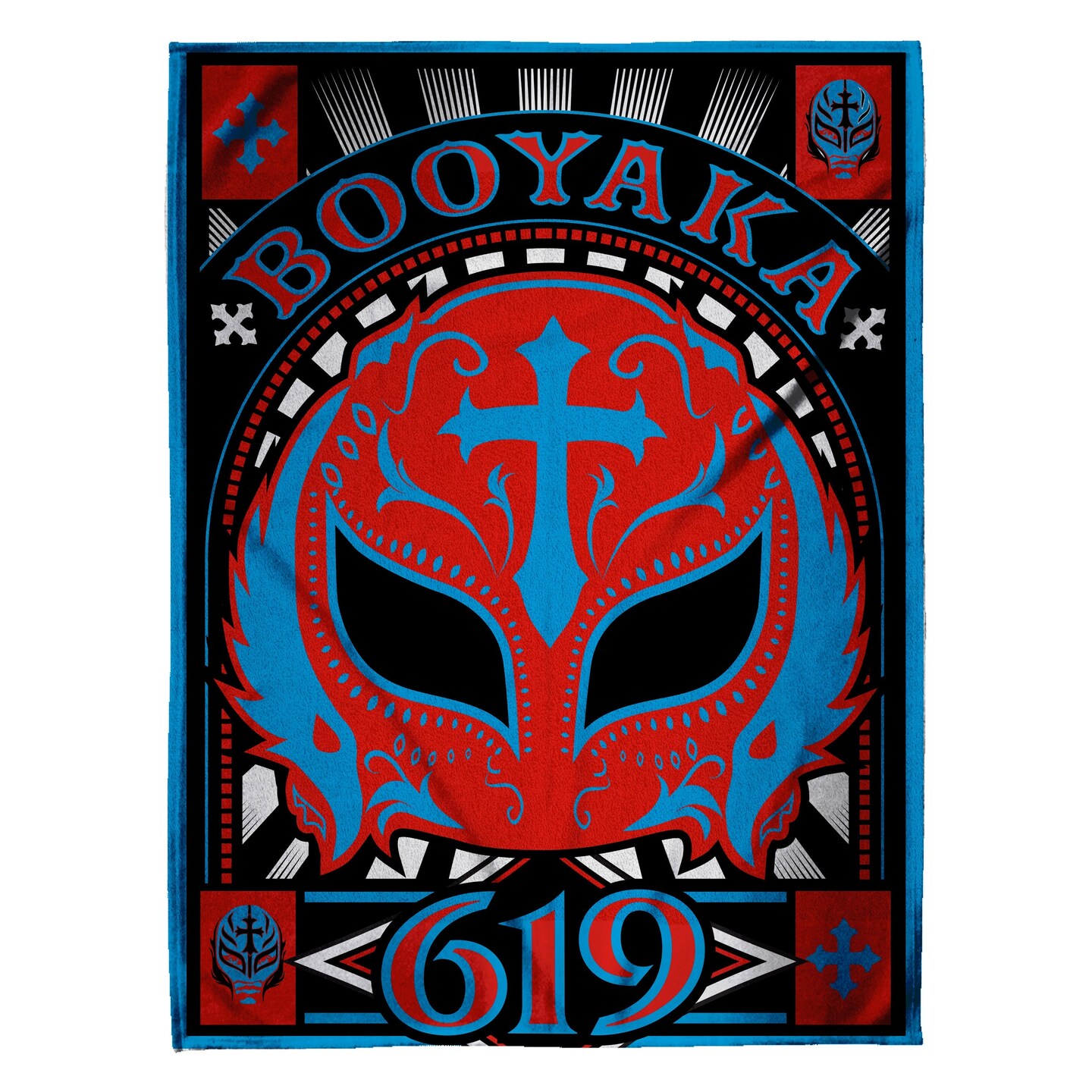 Sleep Squad WWE Rey Mysterio 60&#x201D; x 80&#x201D; Raschel Plush Blanket