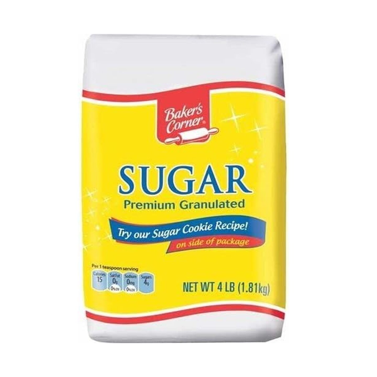 Baker&#x27;s Corner&#xAE; Premium Granulated Sugar - 4 lb. Bag | Exploring the Sweet World of Sucrose