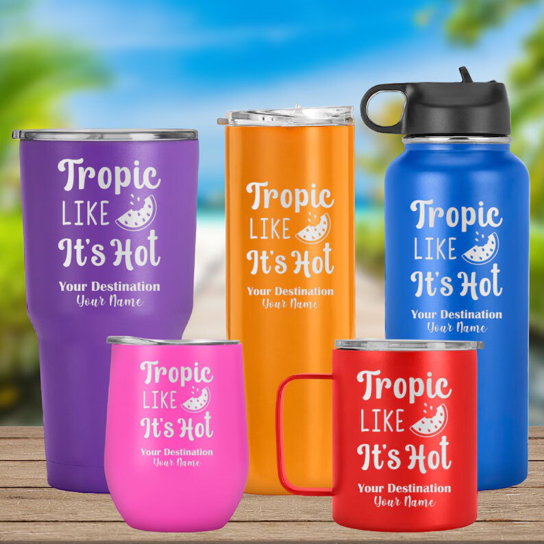 personalized-summer-tumblers-tropic-like-it-s-hot-laser-engraved