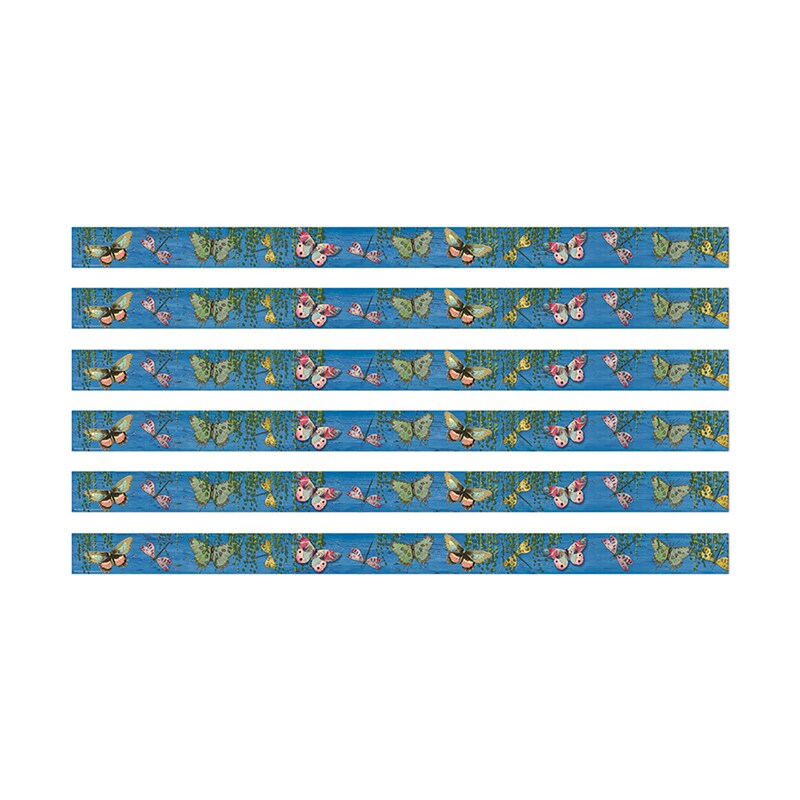 Curiosity Garden Butterfly Deco Trim&#xAE;, 37 Feet Per Pack, 6 Packs