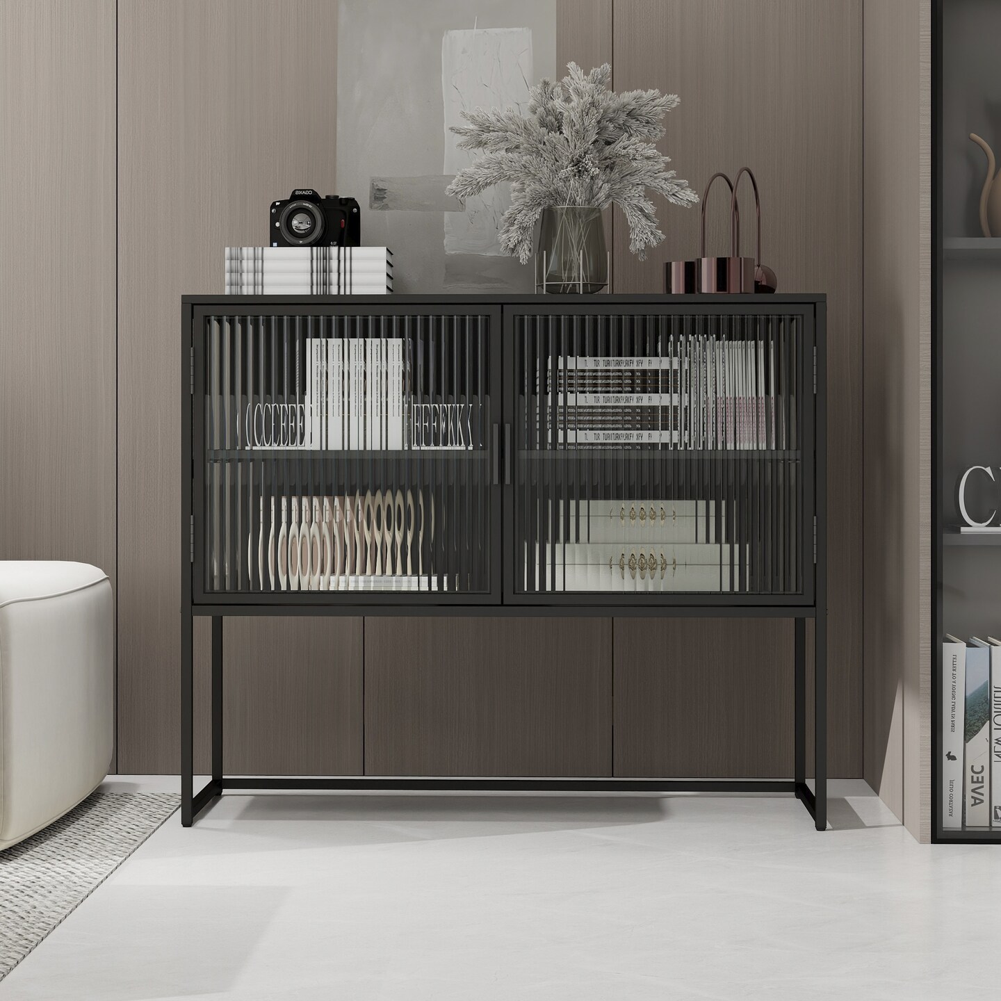 Rainbow Glass Storage Cabinet | Illuminate Your Space
