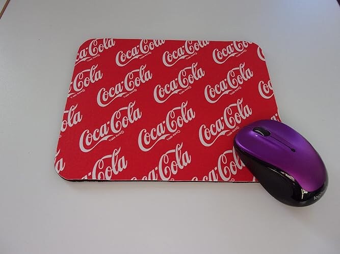 Mouse Pad Coca Cola Coke Handmade Gift Office Decor Desk Accessory ...