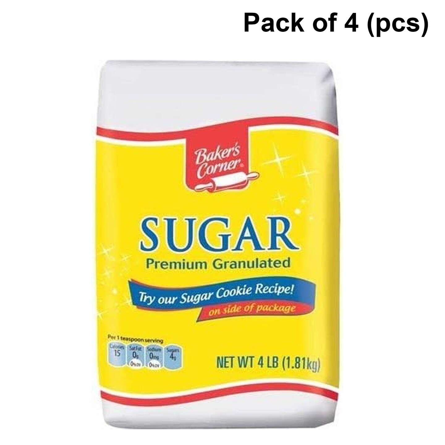Baker&#x27;s Corner&#xAE; Premium Granulated Sugar - 4 lb. Bag | Exploring the Sweet World of Sucrose