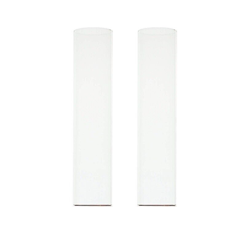 2 Clear 14 in Open End Cylinder Glass Hurricane CANDLE SHADES | Michaels