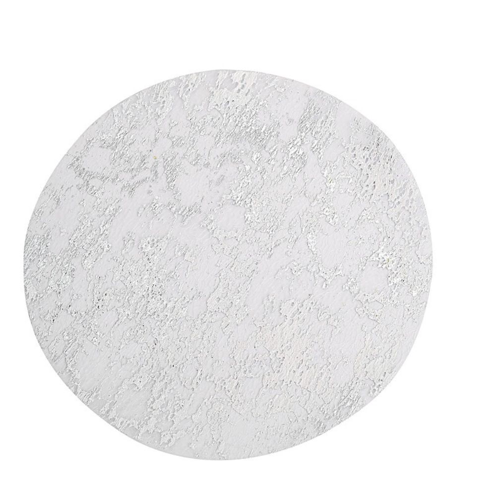 10 Metallic 13&#x22; Round Foil Polyester Mesh Placemats