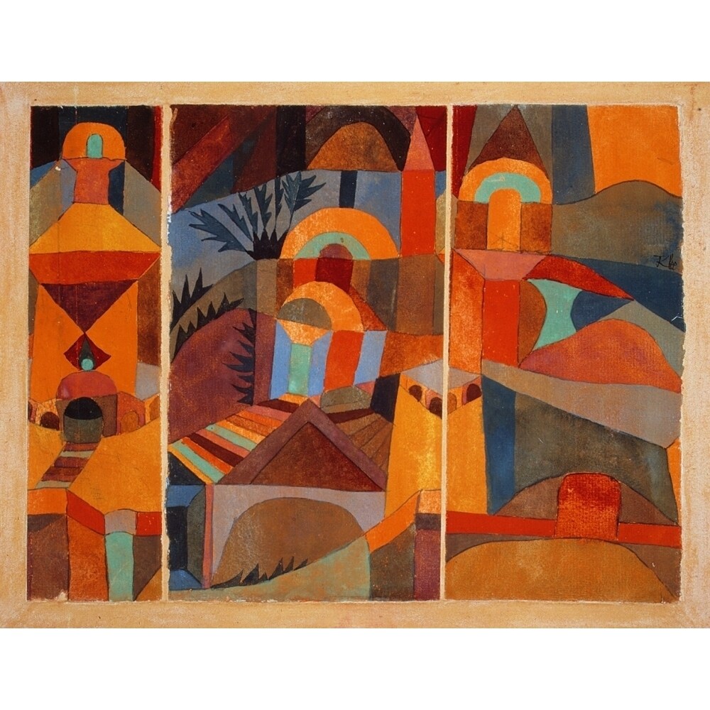 Walljar - Paul Klee - Southern Gardens - Poster met lijst / 60 x 90 cm