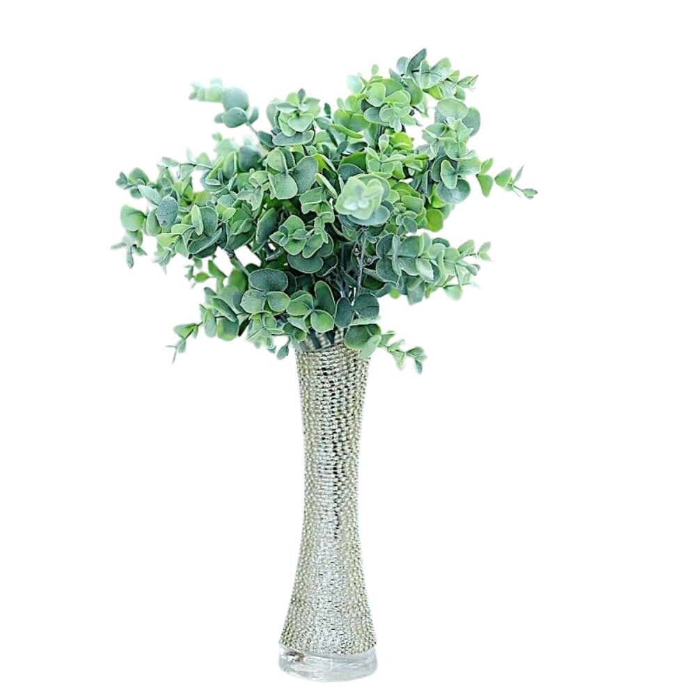 Frosted Green Eucalyptus Bushes: Set of 3, 14-Inch Artificial Branches