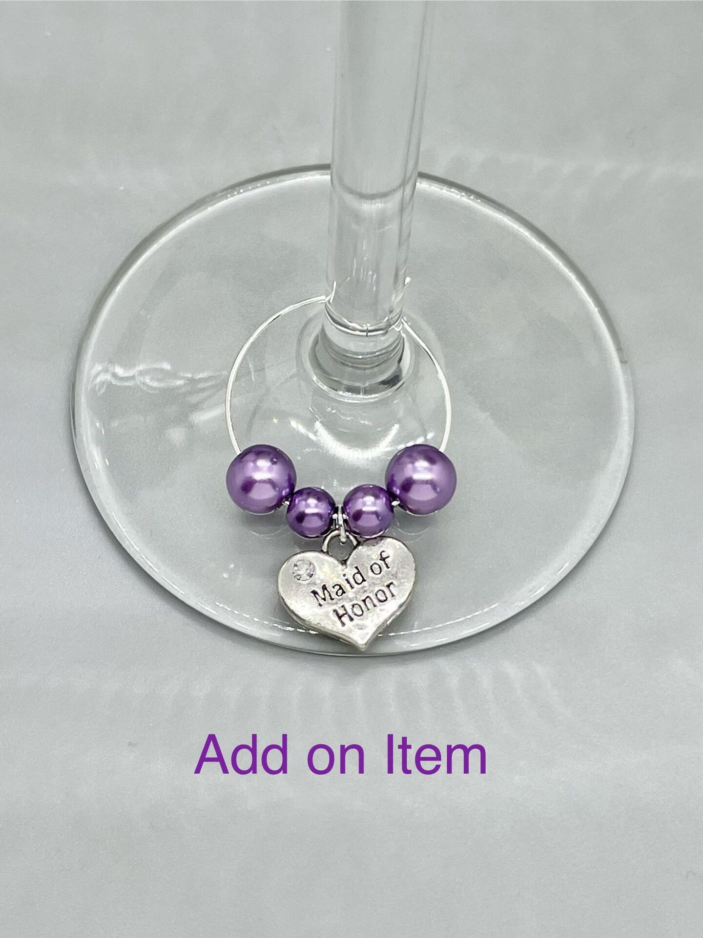 Set of 6, Wedding Decor, Bridal Party, Table Decor, Wine Glass Charms, Glass  Stem Markers, Just Married, Bridal Party Gifts, lavender theme | MakerPlace  by Michaels