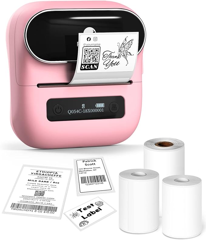 Phomemo&#xAE;- M220 Label Maker | New Flagship 3.14 Inch Bluetooth Thermal Label Printer for Barcode