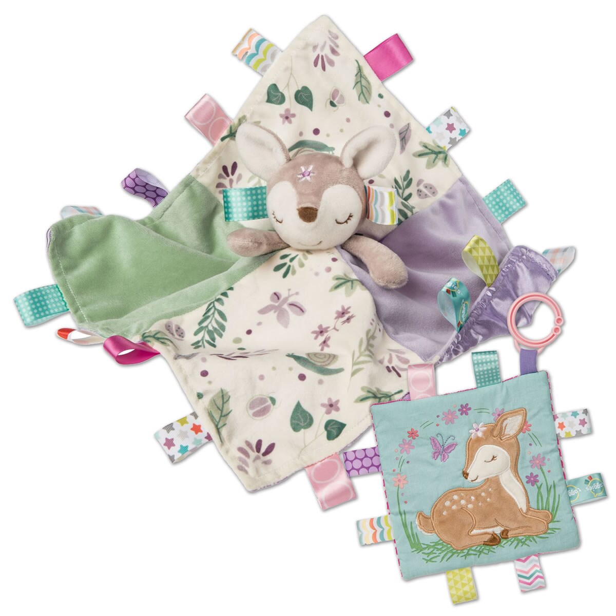 Mary Meyer Taggies Flora Fawn Character Blanket &#x26; Crinkle Me