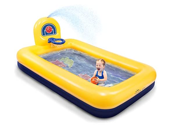 Kiddie Pool, Evajoy Inflatable Kids Pool, 81&#x27;&#x27; x 55&#x27;&#x27; x 15.7&#x27;&#x27; inch | 3 - 4 | Mina&#xAE;