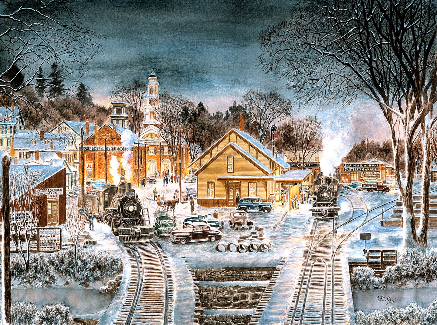 Sunsout Winter Homecoming 1000 pc   Jigsaw Puzzle 60772
