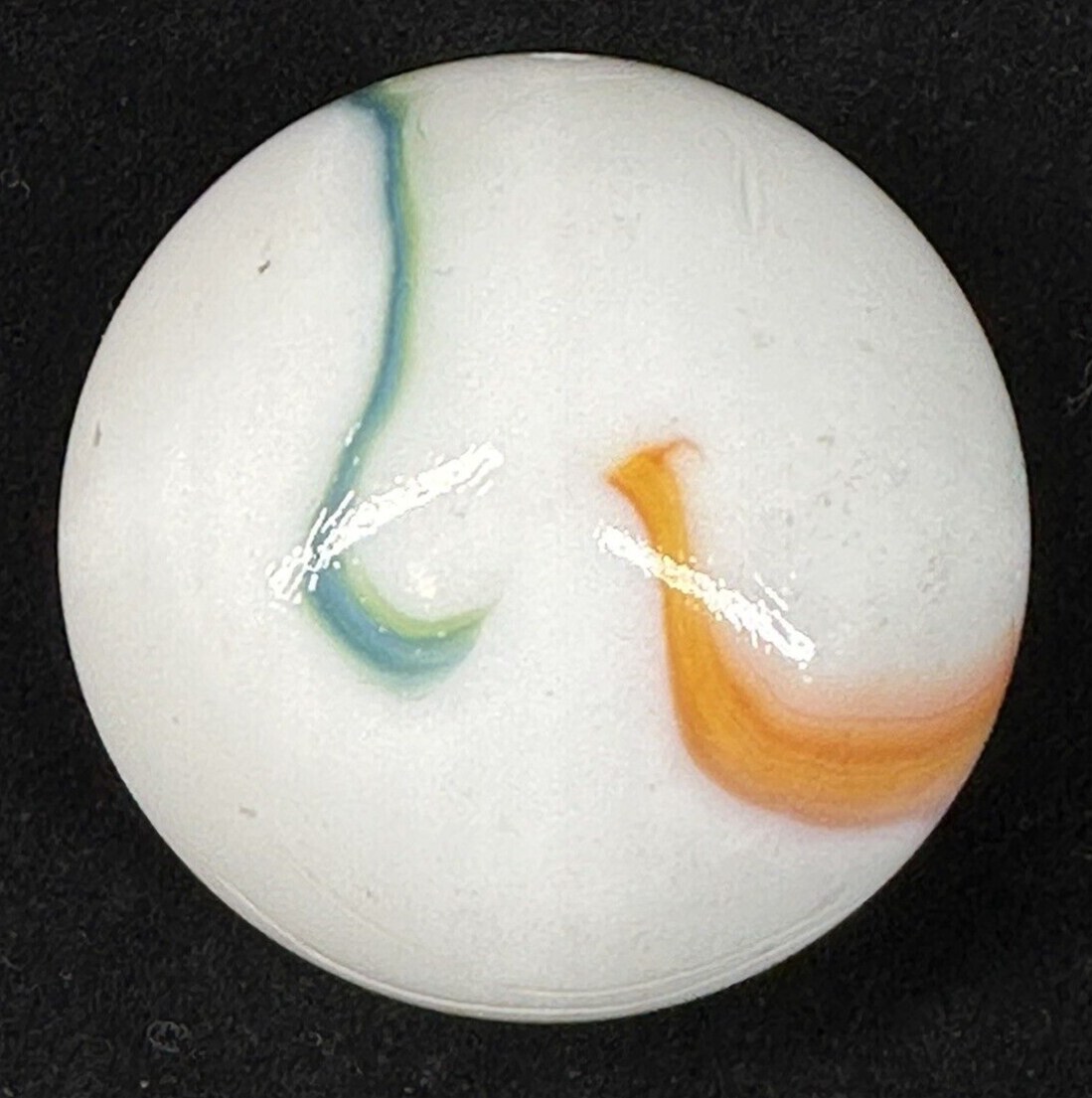 Toe Breaker 50mm (2&#x22;) GLORY Green/Blue/Red Swirl Marbles glass Toebreaker HUGE