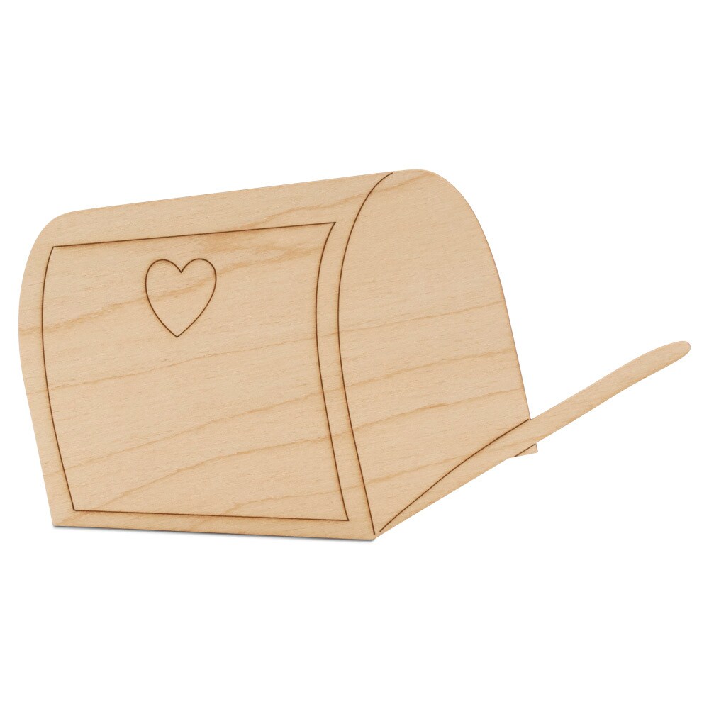 Mailbox Wood Cutout, From 6”-12”, Valentine Craft/Decor | Woodpeckers
