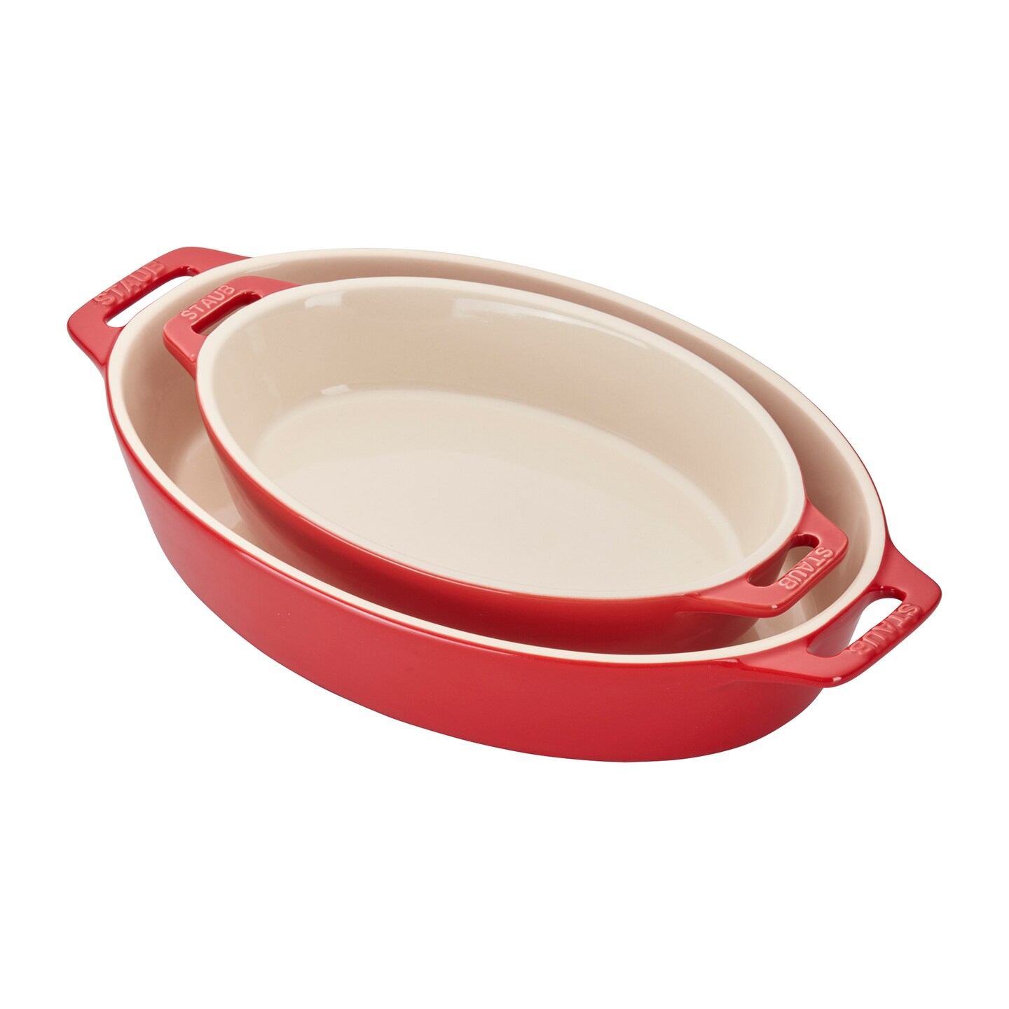 STAUB Ceramic 2-pc Oval Baking Dish Set