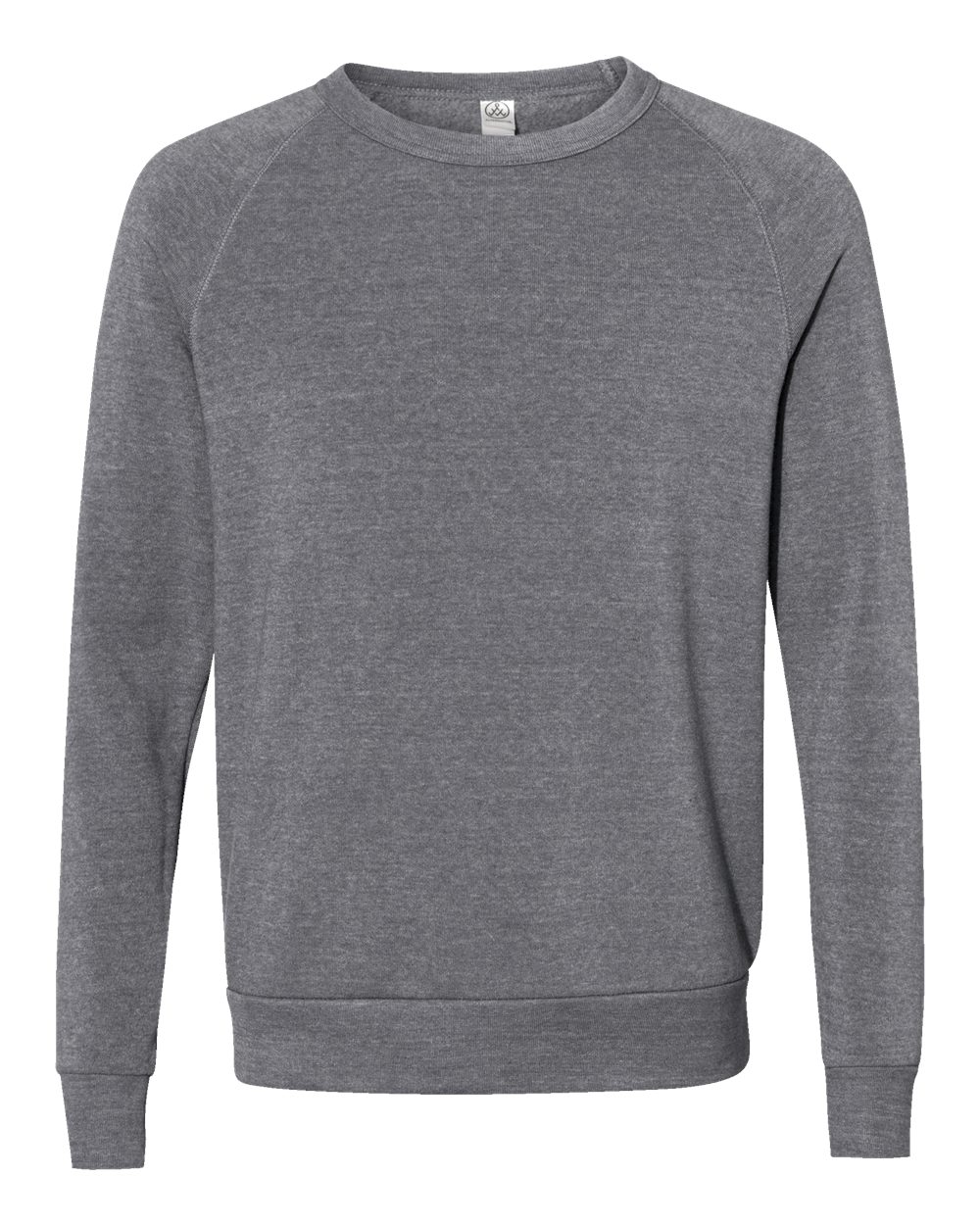 Alternative Men's Champ Eco-Fleece Sweatshirt - Raglan Sleeve Crew Neck, Vintage Style Casual Pullover - View #3