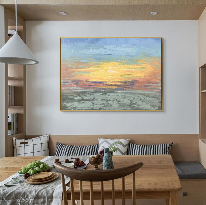 Original outlet Sky Painting,Original Sunset Landscape Abstract Painting, Large Wall Art Abstract Painting,Extra Large Wall Art Textured Painting