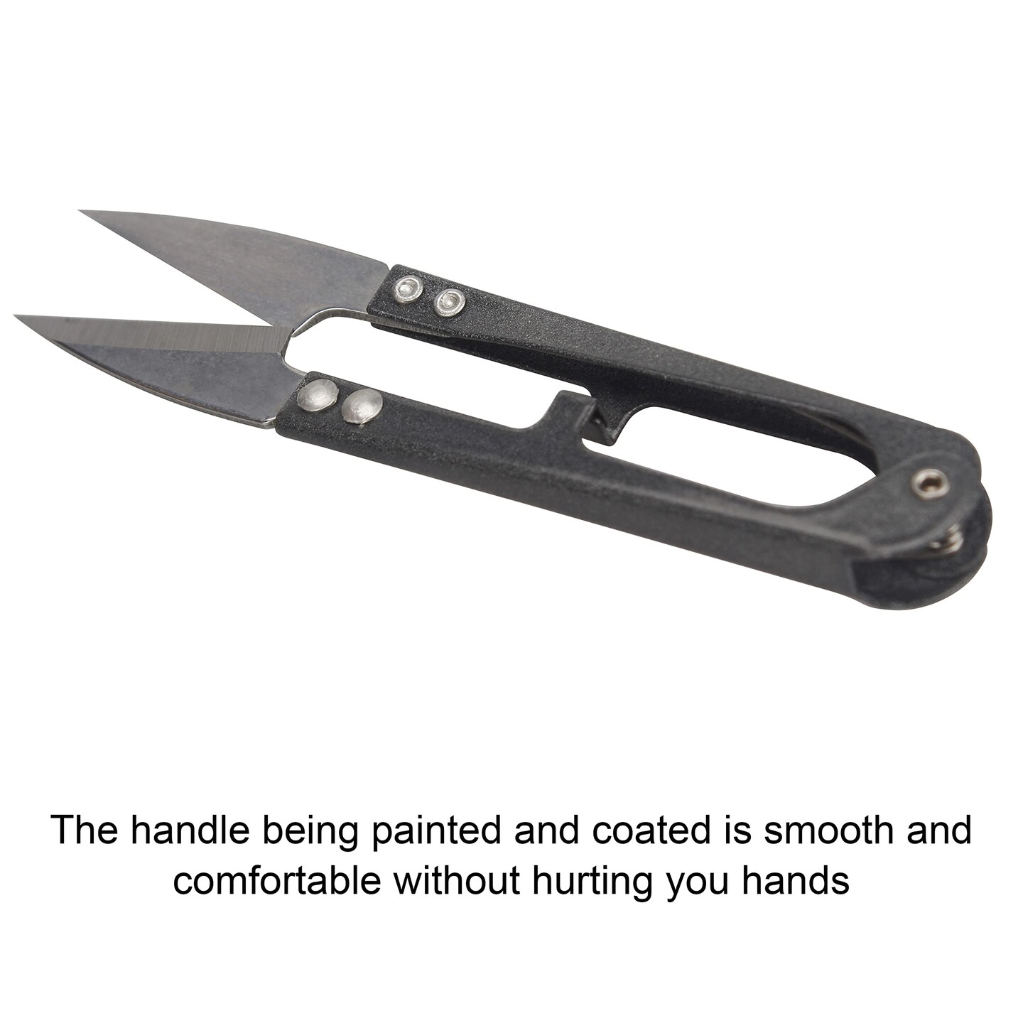 Sewing Scissors Yarn Thread Cutter 4.1inch Mini Small Snips Trimming Nipper Made of High-Carbon Steel Thread DIY Supplies for Stitch Embroidery, Knitting, Crafts (1, Black)