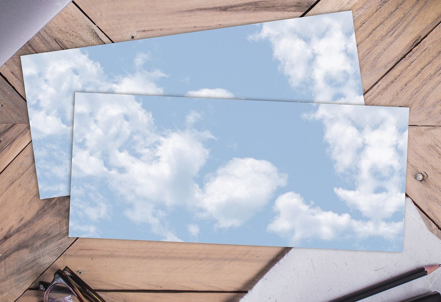 Great Papers! Coordinating Envelope, #10, 9.5" x 4.125", Envelope, Clouds, Gummed Adhesive, Printer Friendly, 40 count