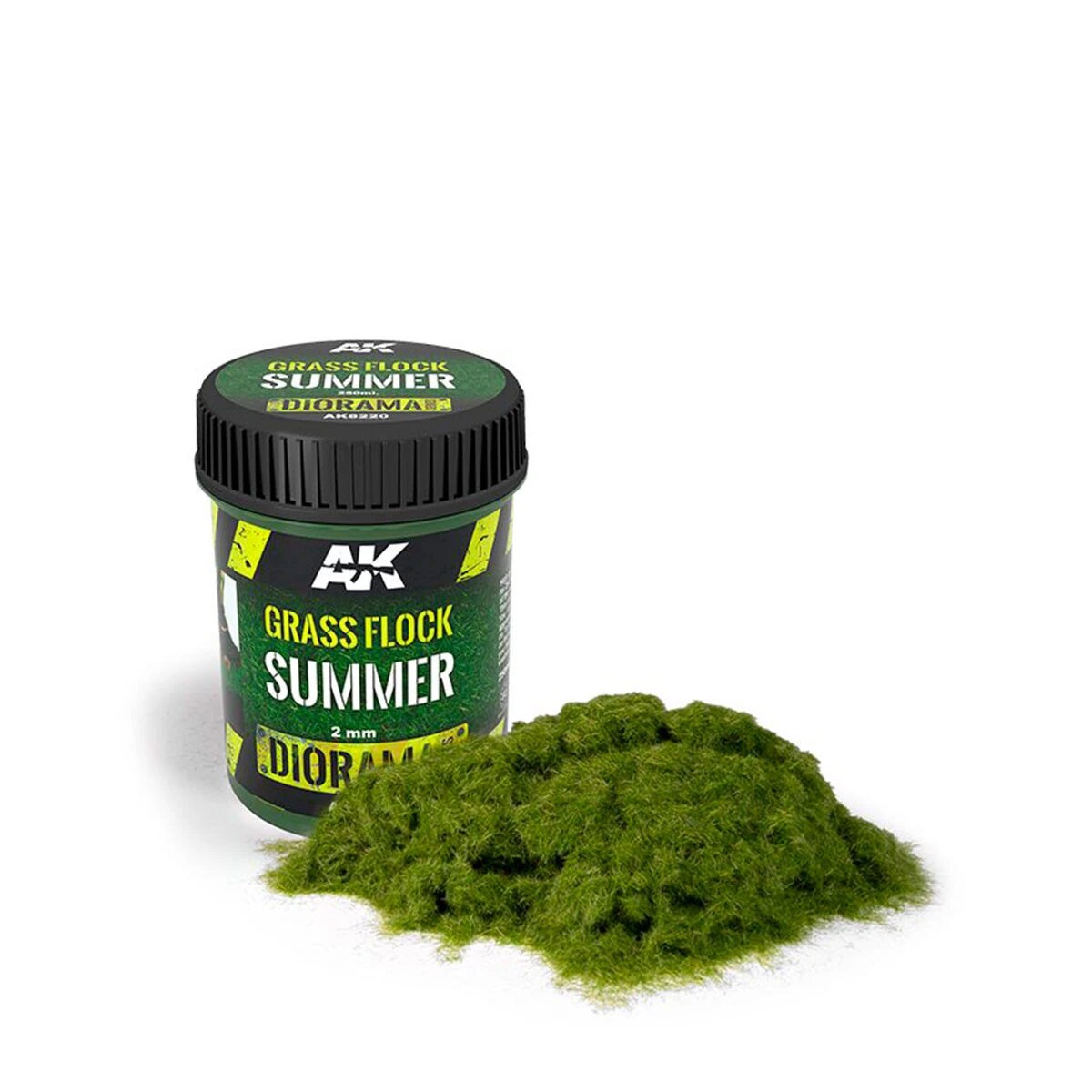 AK Interactive: Grass Flock Summer 2mm (250ml Bottle)