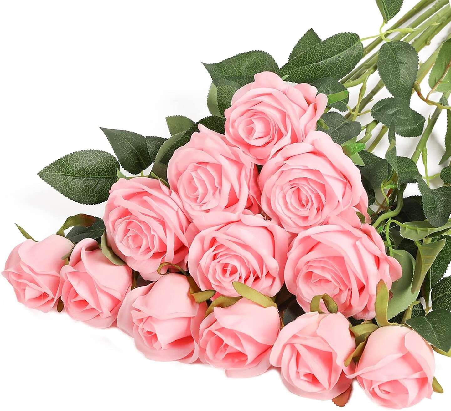 12 Pcs Long Lush Stem Roses Perfect for Every Occasion