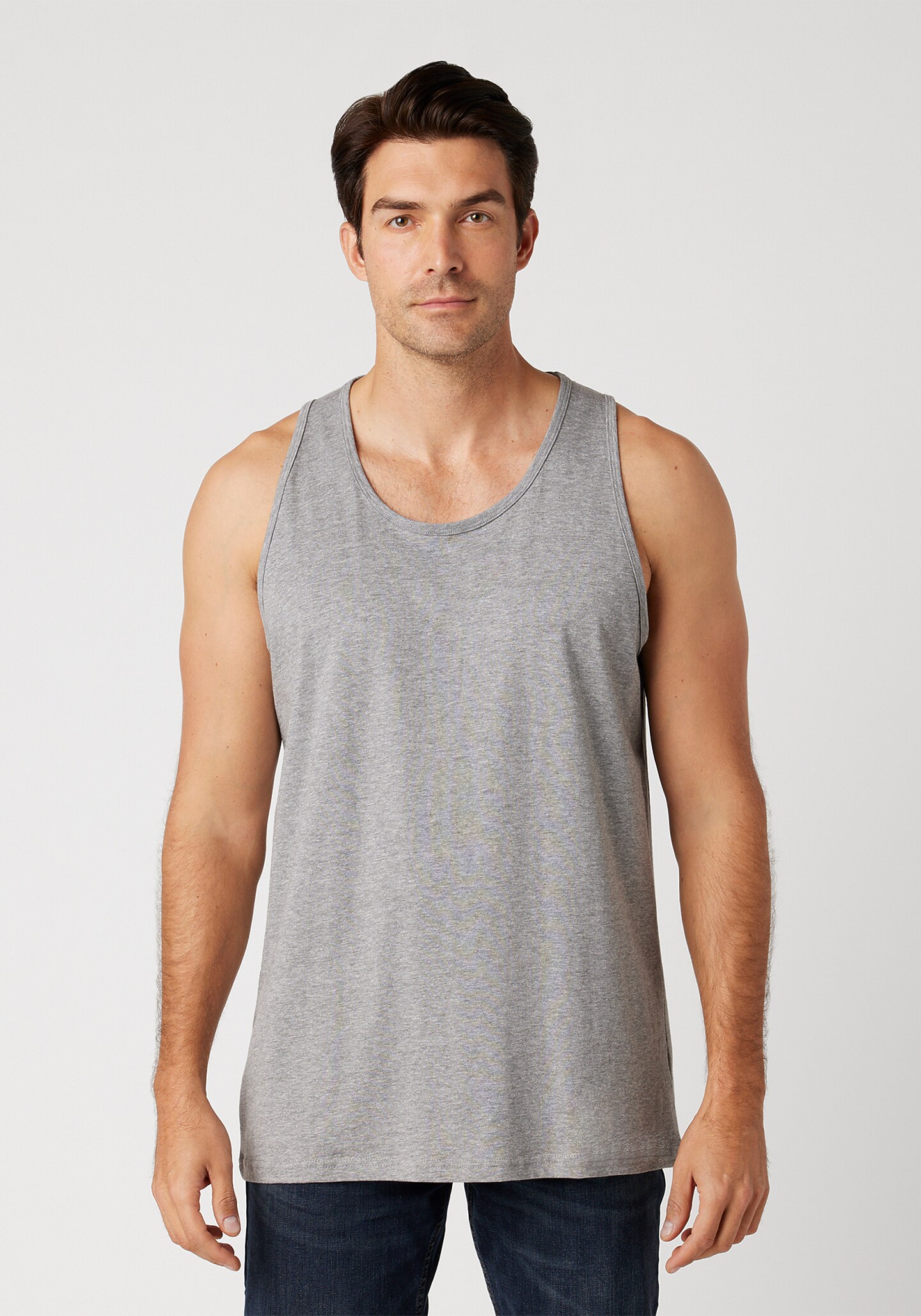 Premium Men’s Cotton Tank Top – Soft-Washed Sleeveless Gym & Casual Vest