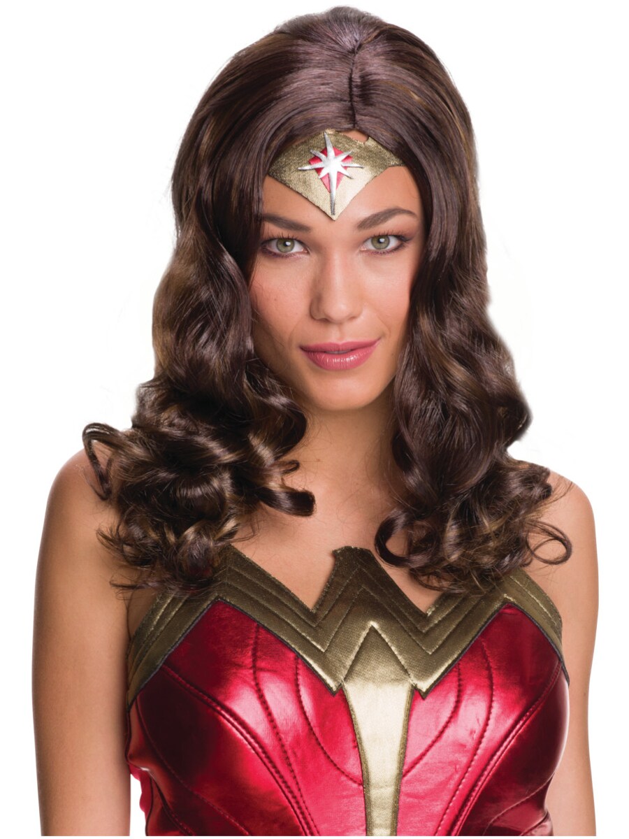 Adult Womens Wonder Woman Batman V Superman Wig Costume Accessory