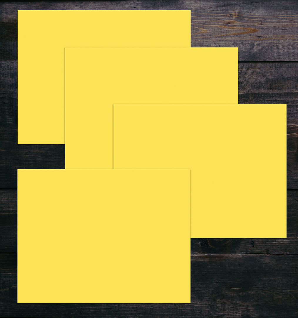 Great Papers! Postcards, 4-Up, Bright Yellow, Micro-Perforated, 50 sheets 8.5" x 11"/4 cards per sheet 4.25" x 5.5", Printer Friendly, 50 sheets/200 cards