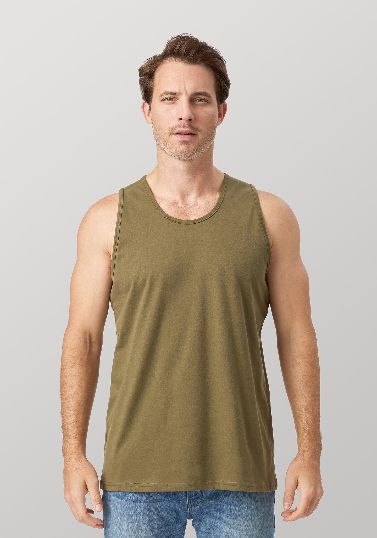 Premium Men’s Cotton Tank Top – Soft-Washed Sleeveless Gym & Casual Vest