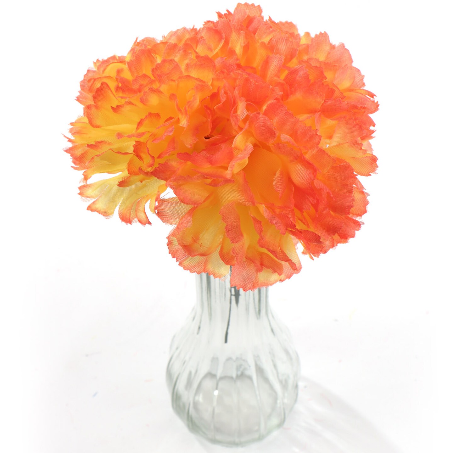 Artificial Carnation Picks, 5&#x22; Long, 3.5&#x22; Wide, Box of 200, Orange, Realistic Silk Flowers, Floral Picks, Parties &#x26; Events, Home &#x26; Office Decor, Floral Home by Artificial Flowers