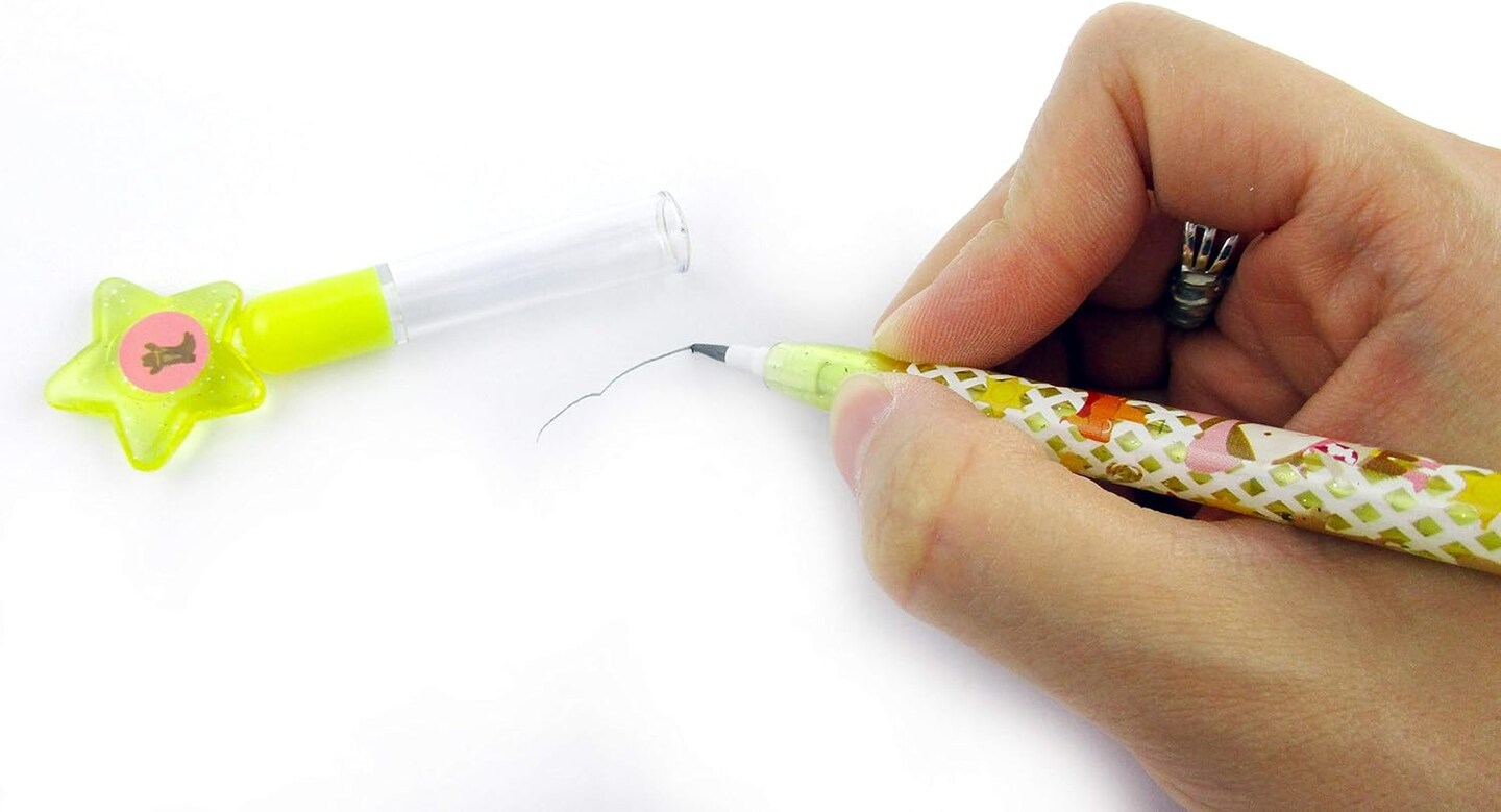 TINYMILLS 24 Pcs Western Cowboy Cowgirl Multi Point Stackable Pencil with Eraser