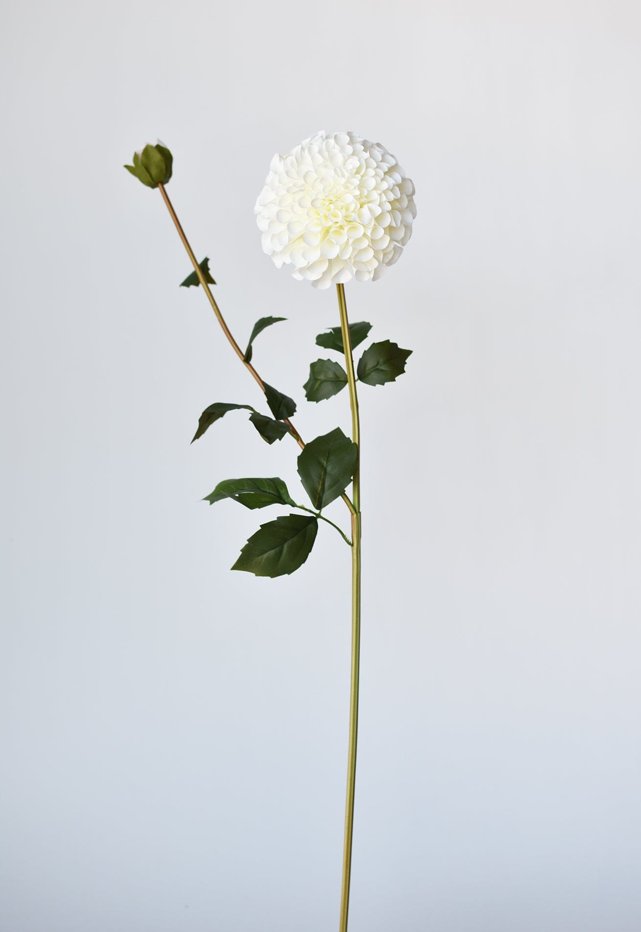 31&#x22; Faux Dahlia Stem White