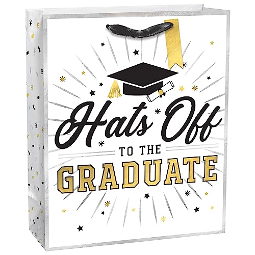 Hats Off to the Graduate Glossy Gift Bag - Large