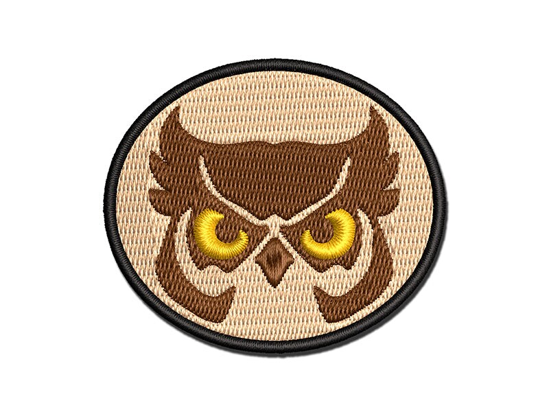 Owl Iron on Embroidered Patch Logo