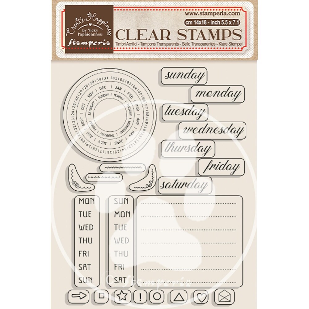 Create Happiness Christmas Plus Clear Stamps-Weekly Planner