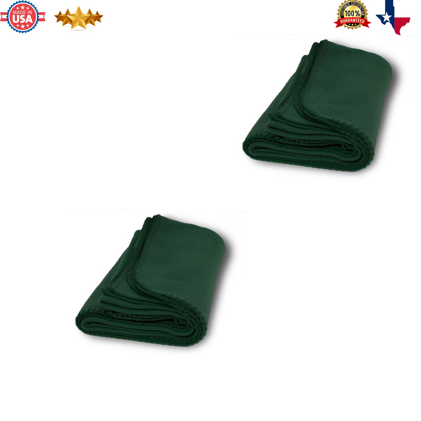 2 pcs Fleece Blanket | Soft cover, Warm bedding, Lightweight blanket for winter and Plush blanket | RADYAN®