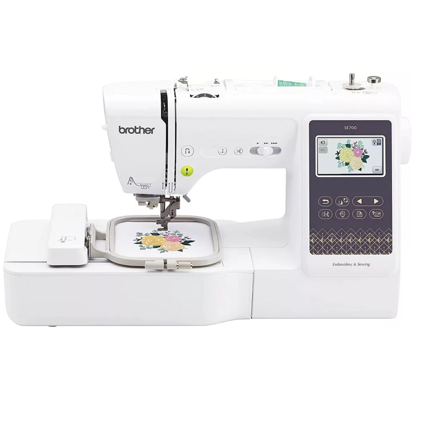 Brother SE700 4&#x22; x 4&#x22; Embroidery &#x26; Sewing Machine w/ Sewing &#x26; Software Bundle