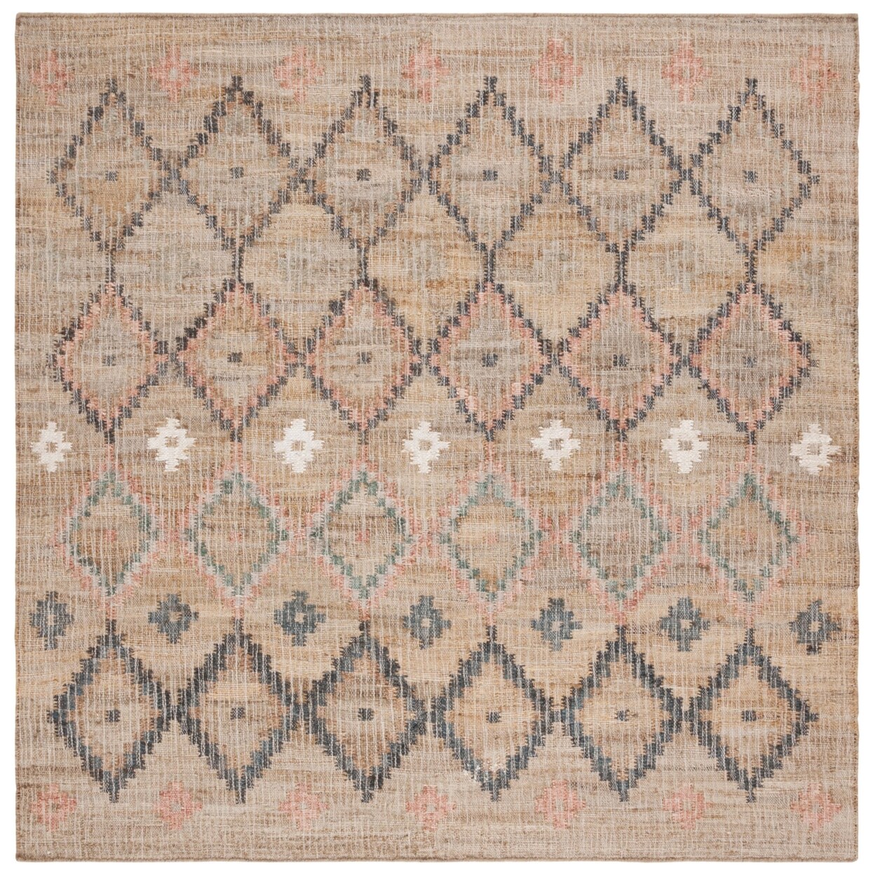 Safavieh Kilim Klm753A Handmade Natural / Blue Rug Bohemian Flat Weave Area Rug