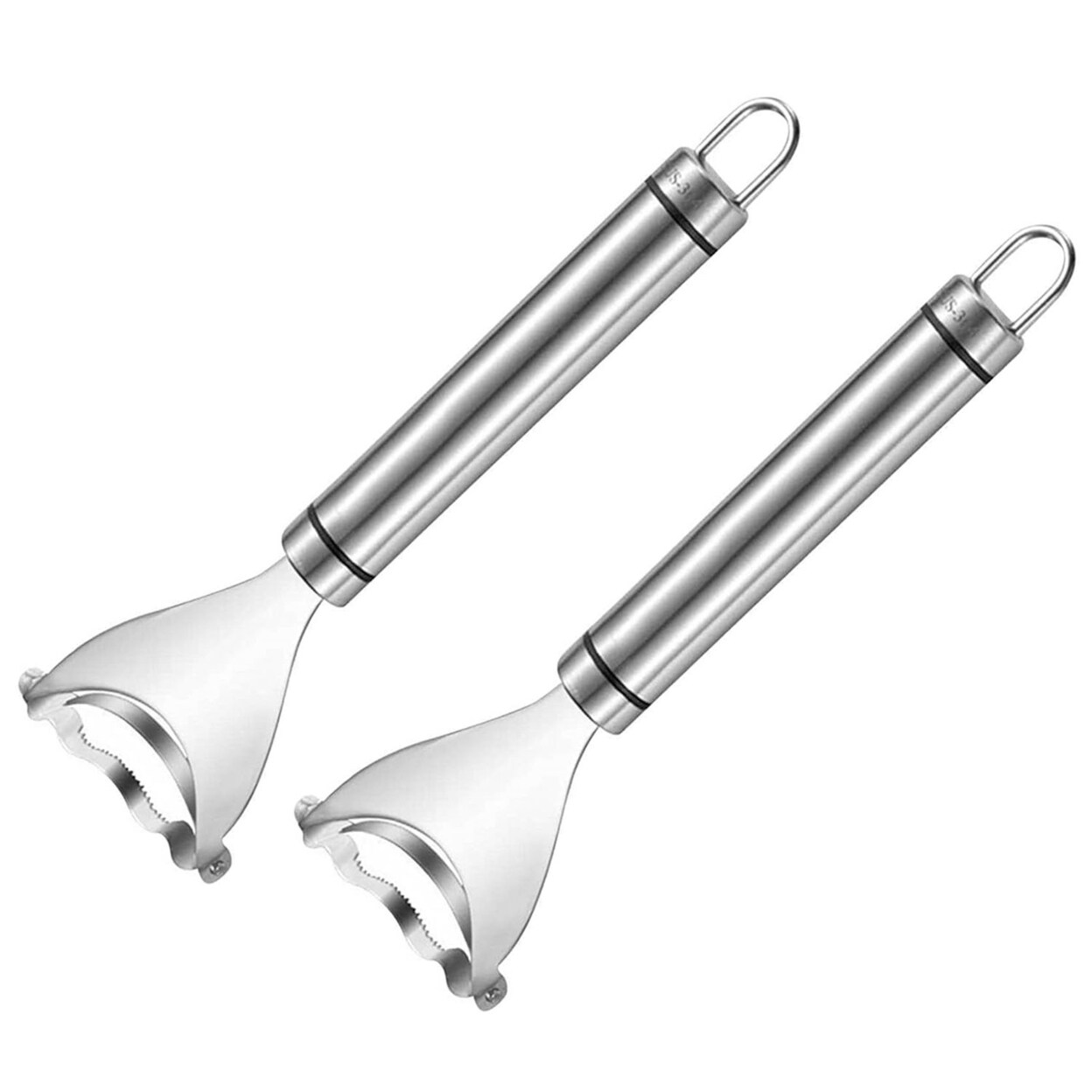2Pcs Stainless Steel Corn Cob Peelers Kitchen Corn Stripper Slicer Remover Tool