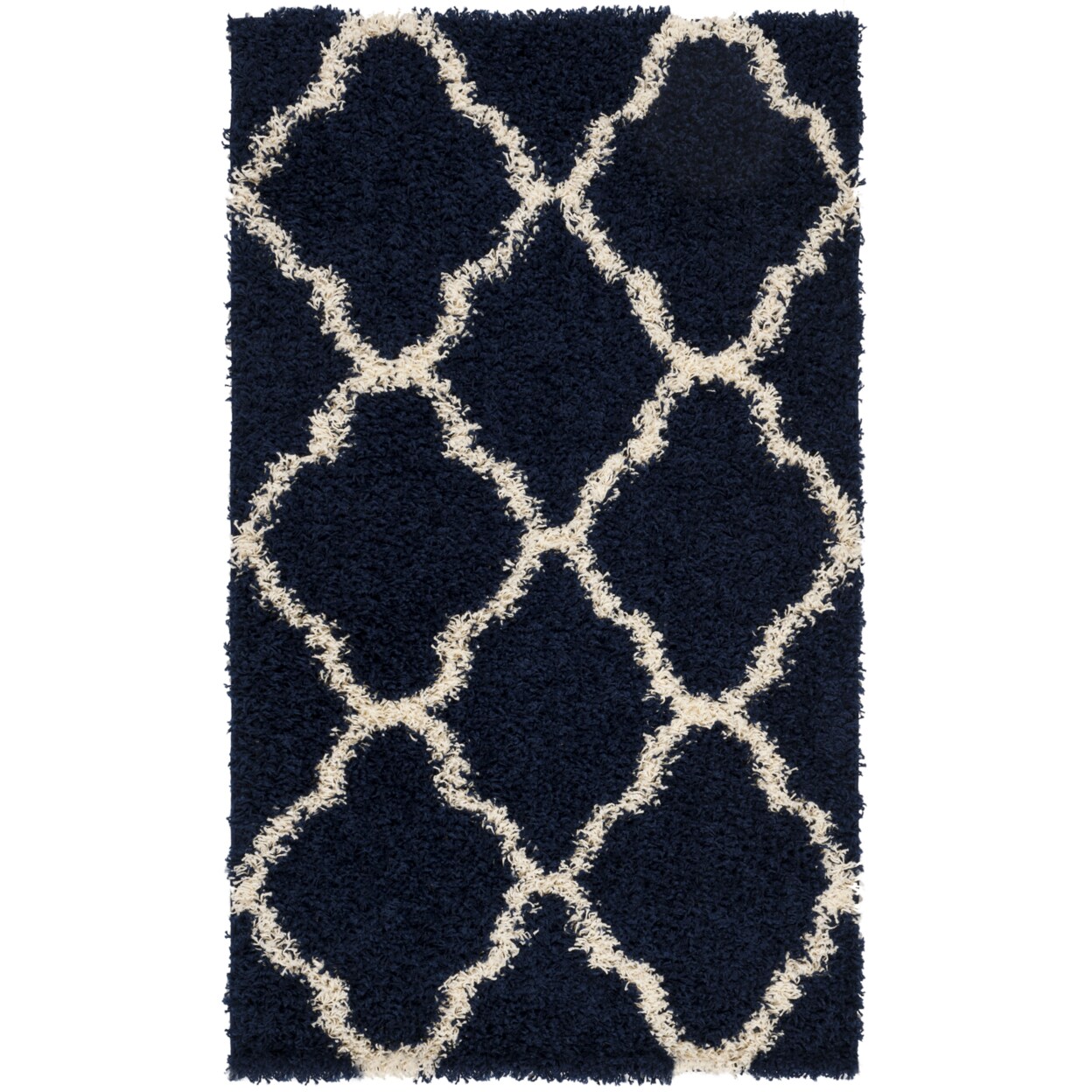 Safavieh   SGD257N Sgd-Dallas Shag Navy / Ivory